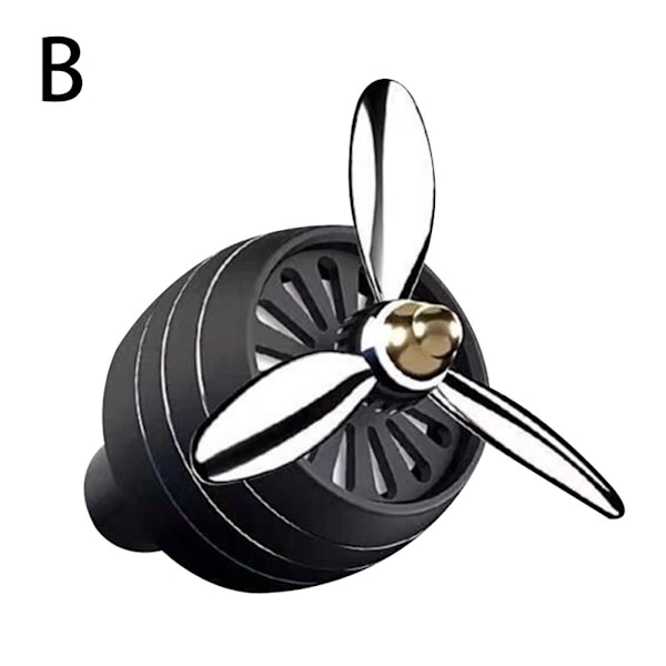 Bil Luftfräschare Ventilationsklämma med LED-ljus Fläkt Doft Arom Diffuser Silver 1pcs one-size