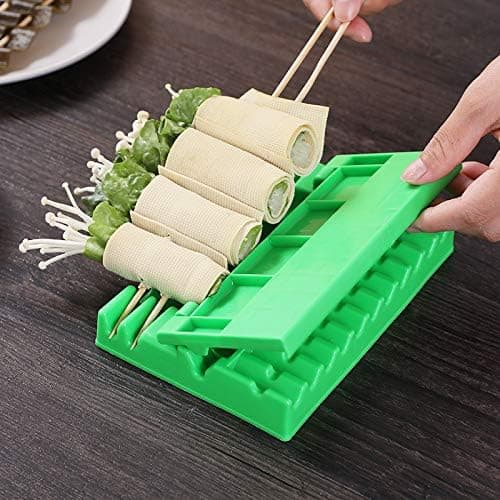 Kebablåda för grillning, Kebab Maker Brochette Skewer Tool Kött Grönsaksstränganordning BBQ Gadget Multifunktion för grillning av mat Kabobs