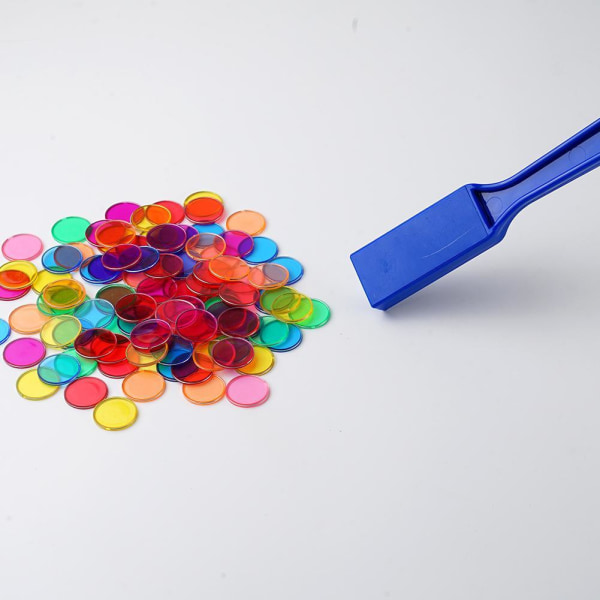 Montessori Learning Toys Magnetisk Stick Wand Set Med Transparen Wafer 100pcs