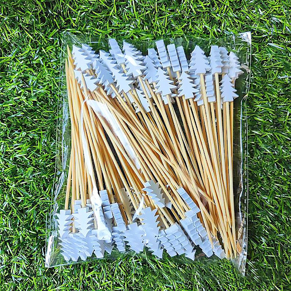 WAGA 50-pack Julcocktailspett, Julmatspett Tomte Santa Claus 50pcs
