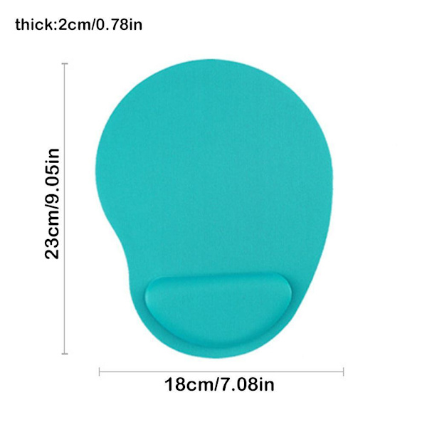 Musmatta med handledsstöd – Ergonomisk komfortmatta – Halkfri – PC – Laptop – Com· pink One-size