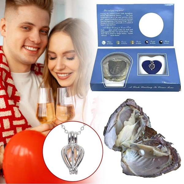BEATIZ Önskepärlhalsband Kit, Gör-det-själv Halsbandstillverkningskit, Färskva Vacuum bag 10pcs