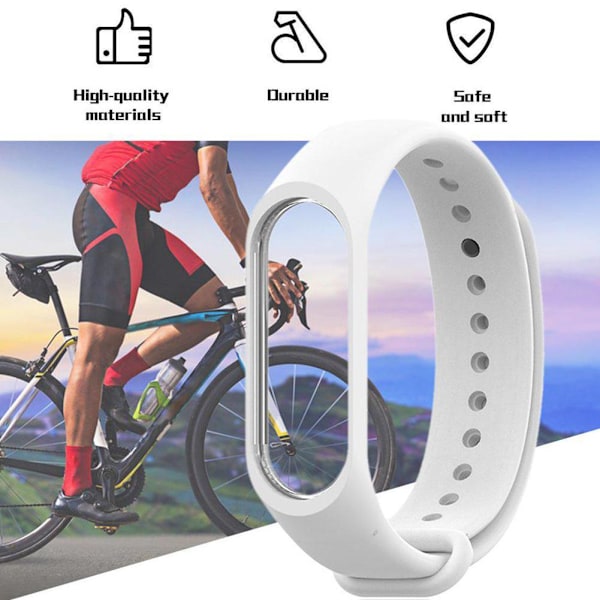 Ersättningsband för xiaomi Mi Band 3/4 armband klocka Si wine red One-size