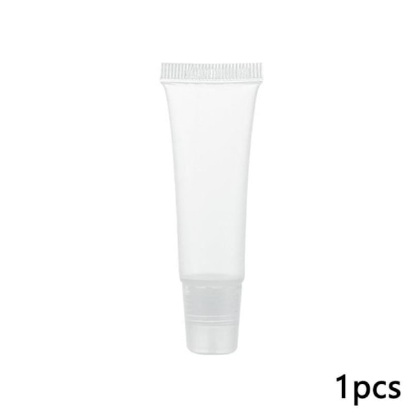 Tomt kosmetiskt läppglansbalsam Chapstick-behållare Reseflaska TransparentA 8g 5pcs