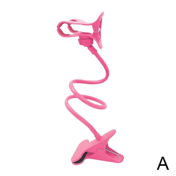 Lazy Arm Mobiltelefonfäste Flexibel Hållare Gooseneck Clamp J8T1 pink One-size