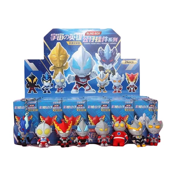 24-pack BB 3 slumpmässigt levererade tecknade anime mini dockor hänge T baby three 24pcs/set