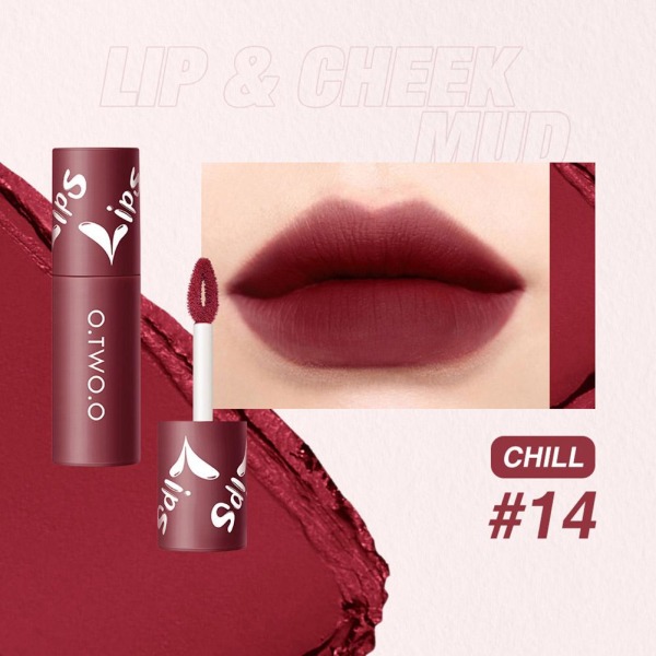 Velvet Matte Liptint Lip & Cheek Mud Dual-use Lip Clay High Pigm 10# 2g