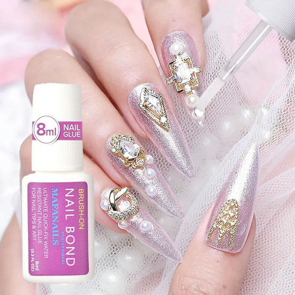 Nagellim UV-lim Manikyr Falska Nagellim Med Snabb Torkning Bästa L0R4
