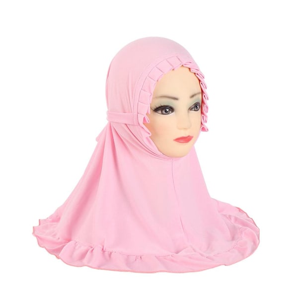 Heltäckande Hijab Amira Turban Scarf Barn Flickor Scarves Huvudskydd Gray 1pcs