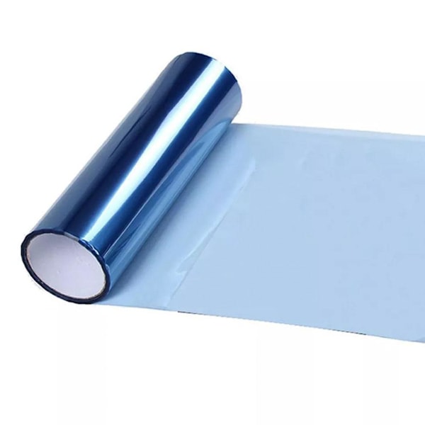 Bil Strålkastare Glansig Färgskiftande Film Färgskiftande Broms Ta Light blue 30cm*60cm One size