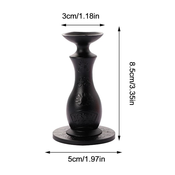 Självhäftande dörrstopp i silikon, dämpande, dörrsugpropp, dörrhållare ❀ black 1pcs
