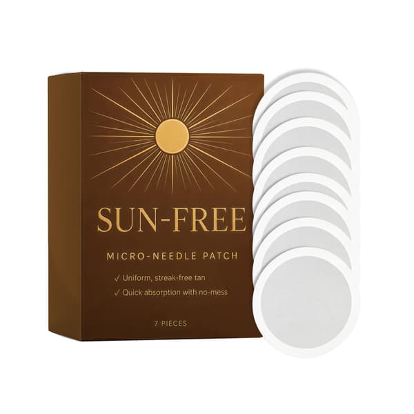 Microneedle-brun-utan-sol-plåster