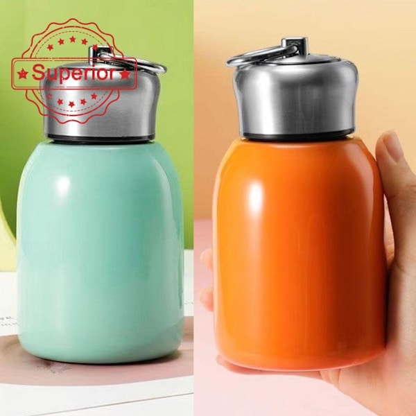 Mini Söt Vakuum Termosmugg Kompakt 304 Stål Rostfritt Med Portabel Stor Mage Design Vatten K6o4 red onesize
