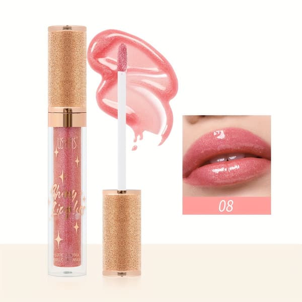 Flydende læbeglans, læbefarve, læbemudder, læbestift, læbepomade, spejlblank læbestift, makeup LG2582B