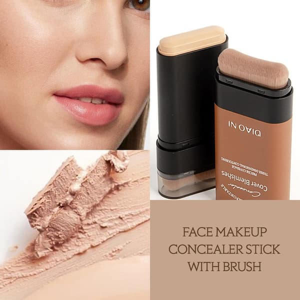 Makeup Foundation Stick Naturlig dækning Dobbelt-endet Concealer