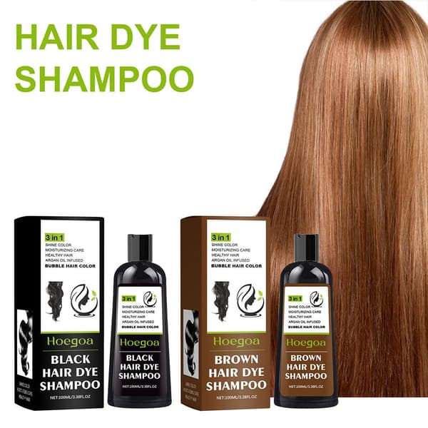 100g Hårfarve Shampoo Urte Hårfarve Shampoo Hvid Shampoo Sortfarvning Til Hår Hår Sort F9k2