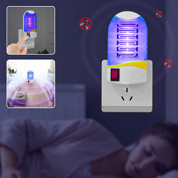 LED Elektrisk UV Myggdödarlampa - Flug Insekt Q Fälla Zapper H2F4