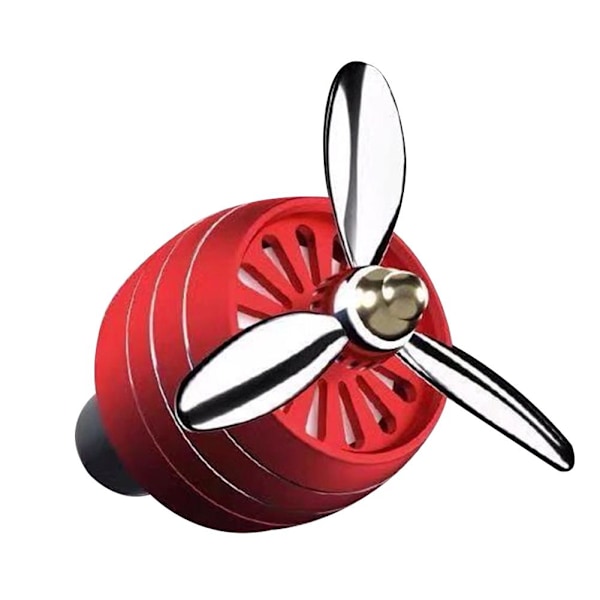 Bil Luftfräschare Ventilationsklämma med LED-ljus Fläkt Doft Arom Diffuser Silver 1pcs one-size