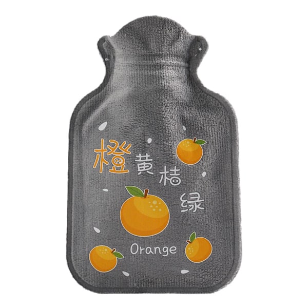 Mini tecknad varmvattenpåse behållare PVC vattenfylld typ varm oranges 1PC