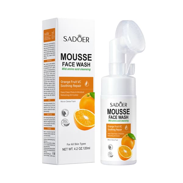 C-vitamiini aminohappo kasvojen puhdistusaine, appelsiini C-vitamiini mousse 120ml Orange 120ml