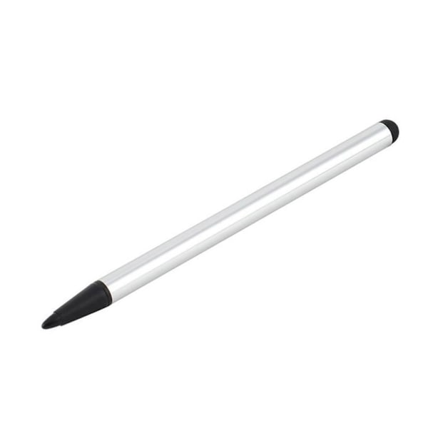 Enkel Dubbelverkande Pekskärmspenna Mobiltelefon Stylus Rörpenna Touch Q4b5 silver One-size