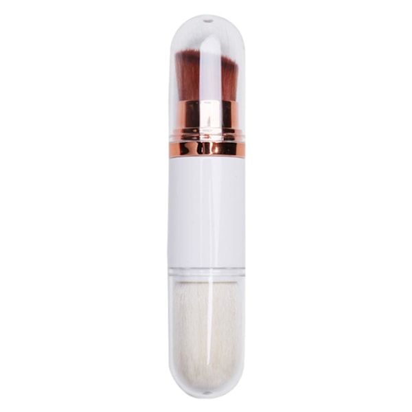 Foundation Brush Dubbelhuvud Multifunktionell Smink Återdragbar Varm Borste S1N0