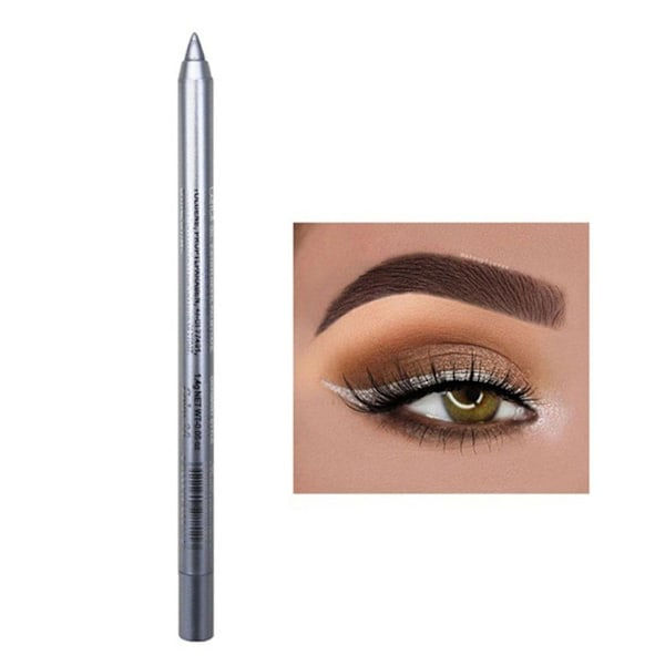 Färgglad flytande eyelinerpenna ögonpenna gelpenna långvarig W White one size