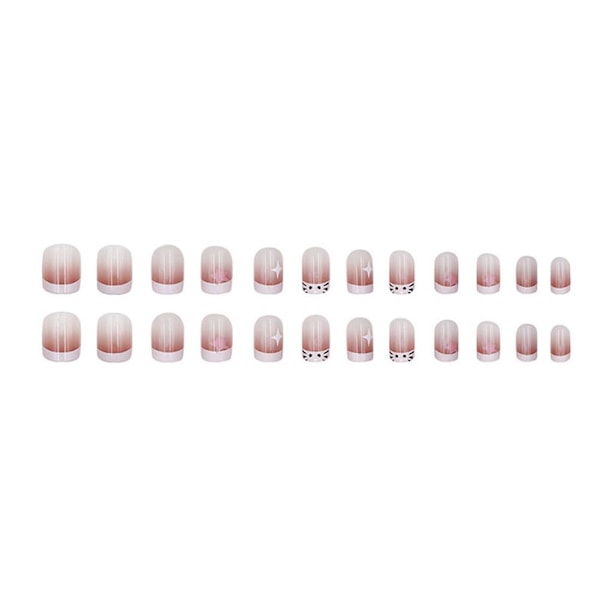 24 st DIY Falska Naglar Franska Finger Nail Arts Falska Naglar Z4Y6Sale R759 set