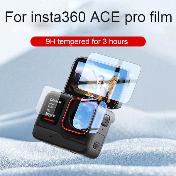 För Insta360 Ace Pro Skärmskydd Härdat Glas Film Tillbehör Lot T0 transprentA For insta360 ACE