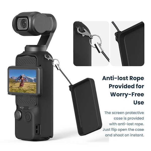Silikonskydd för Osmo Pocket 3 -50% RABATT Snabbt gray All-purpose version