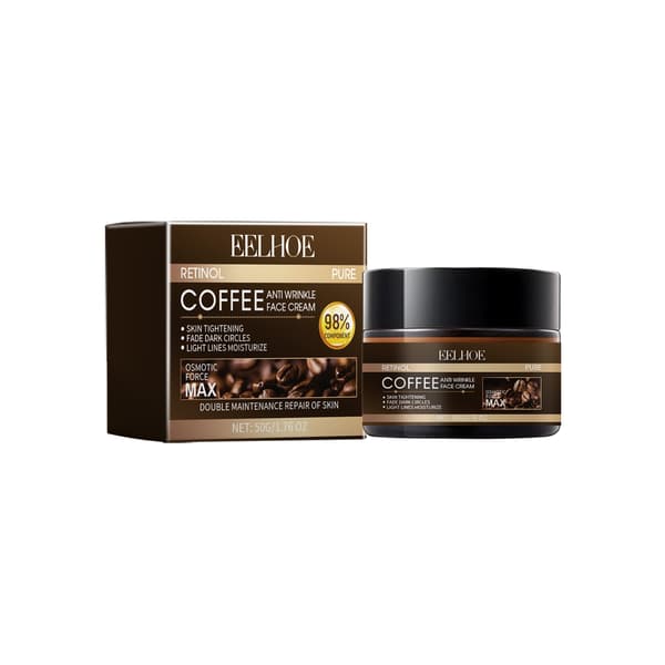 Retinol Kaffe Hudkräm: Mild och Närande Ansiktsfuktighetskräm