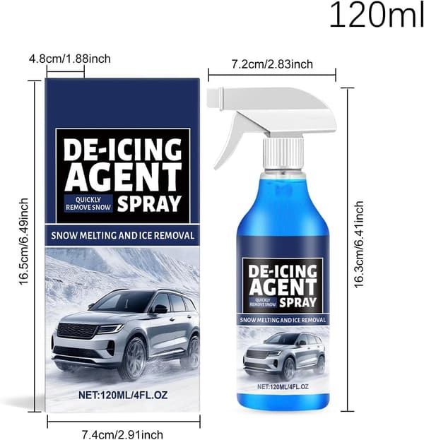 Bilfrontrute-avisingsmiddel 120 ml Isfjerner og Avtiner