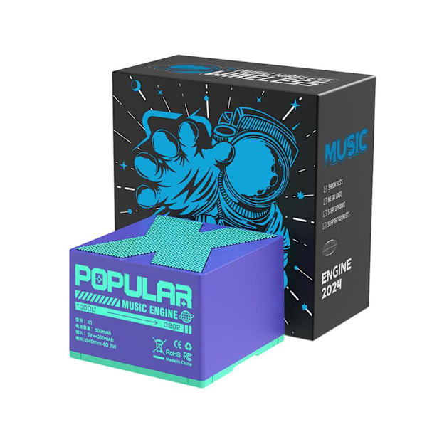 Trådlös Bluetooth-högtalare I6O9 purple 1 set