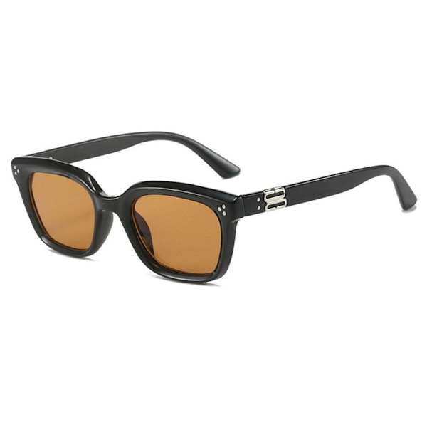 Solglasögon Fyrkantiga Bågar Solglasögon För Män Kvinnor Ögonskydd Mode Solglasögon M1L3 Brown One size