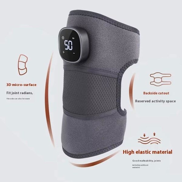 Elektrisk Uppvärmd Knäskydd Trippel Metod Massager, Avancerad Knäsmärtlindring б✨ F9E6