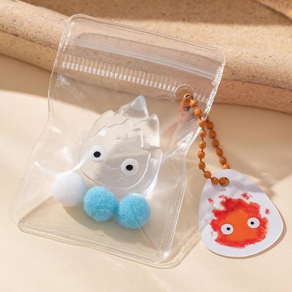 Klämleksaker Avstressleksak Calcifer Elddemon Hayao Miyazaki Red Little