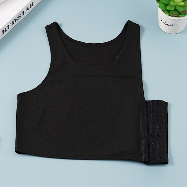 Kvinnor Lesbisk Tomboy Bröst Binder Slim Fit FTM Väst Unders Crop HOT white S