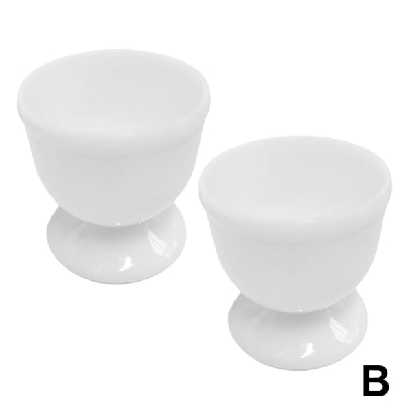 Äggkoppar Set om 4, Lättvikts Kokta Ägg Hållare Plast Enstaka 4pcs white 4pcs