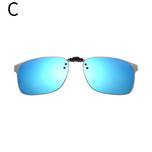 TPALPKT Polariserade Clip-on Solglasögon, Polariserade Uppfällbara Glasögon L blue one size
