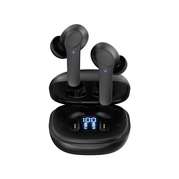 Stöd för 144 språk Smarta Översättningshörlurar Realtids Röstöversättare/ Black 1set