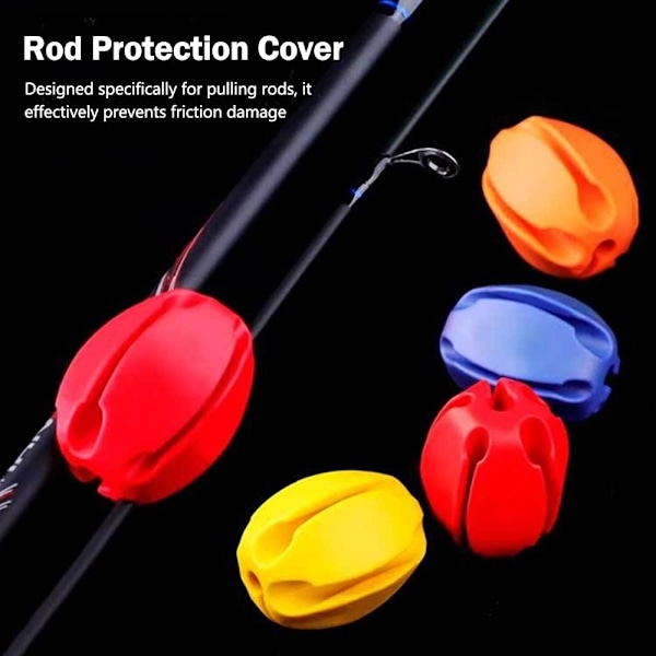 Rod Ball Retaining Clip Spöhållare Skydd Förvaringsenhet Fiskeutrustning N0 Red 5pcs