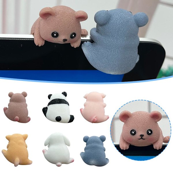 Display Skärm Flatpet Söt Dekorativ Prydnad Panda Björnunge Gris K rabbit 1PC