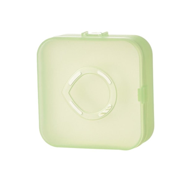 Andningsbar damm- och fuktsäker förvaringspåse för puderpuffar B transparent green 1pcs
