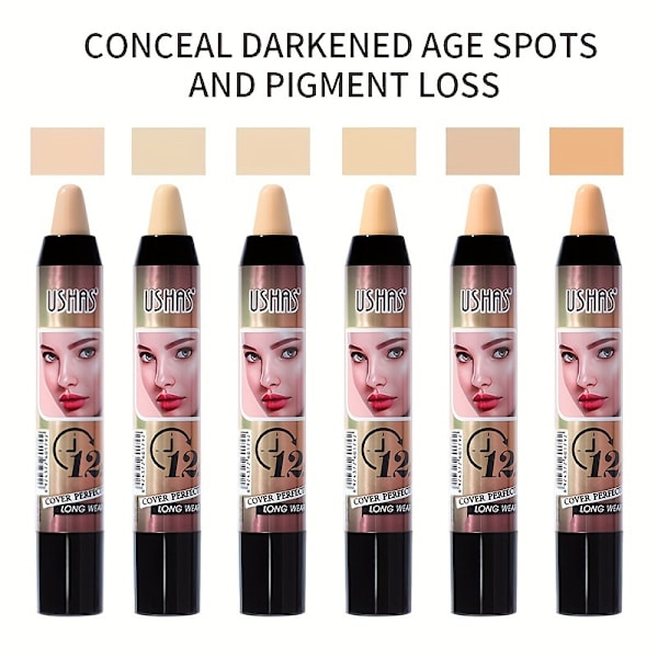 Concealer stick, vattentät, för ansiktskamouflage, konturering och skulptering av makeup (TP345B)