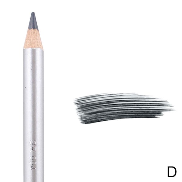 Sexig Leopard Dubbelhuvud Ögonbryn Penna Pensel Makeup Natural Pro brown 8g