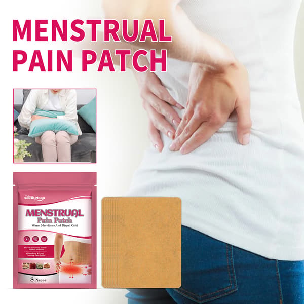 Menstruationssmertelindrende plaster, kvindeligt menstruationsperiode kropsplejeplaster, lindrer menstruationssmerter.