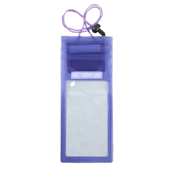 Vattentät väska Transparent Dammsäker Försluten Dykväsk Touchscre light blue 11x27