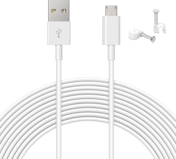 16.4ft/5m Micro USB -jatkovirtajohto - Yhteensopiva useiden laitteiden kanssa