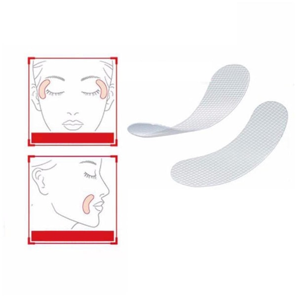 Silikon Ansikts Anti-rynk Plåster Återanvändbara Nattplåster ClearC 24pcs