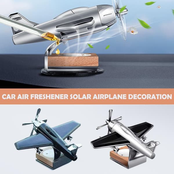 Bil Dashbord Flydekorasjon Solar Luftfrisker Diffuser Aromaterapi black 1 item